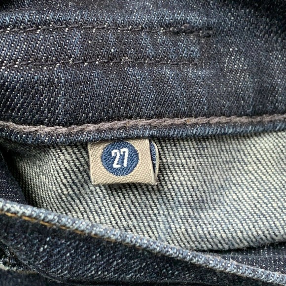 Citizens Of Humanity Size 27 Dani Cropped Straight Leg Cuffed Hem Jeans Stretch - Picture 11 of 12